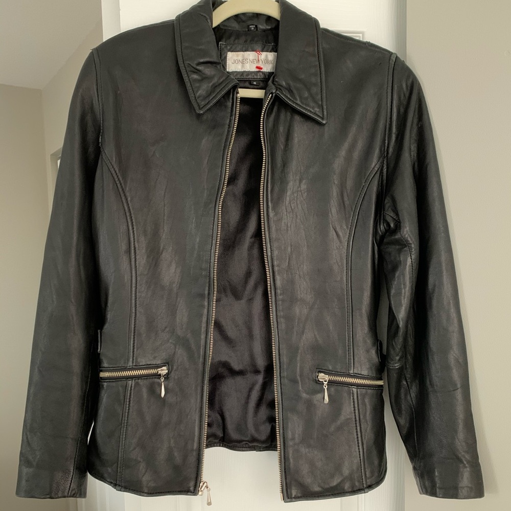 Jones New York leather jacket